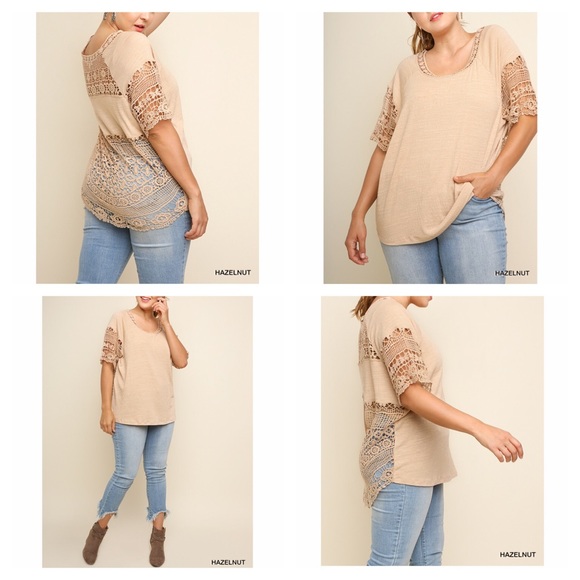 (1 LEFT) PLUS❤️CROCHETED TOP - Picture 2 of 5